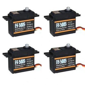 4шт EMAX ES3005 42г Металлический аналоговый сервопривод для водонепроницаемых RC самолетов 292cb7c730 фото