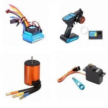 Wltoys 144001 124018 124019 RC Автомобіль Оновлений Безщітковий 3650 4300KV Двигун 120A ESC 21G Серво TX RX Комплект Деталей 4539656fc8 фото