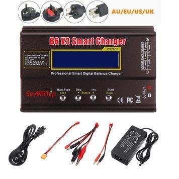 B6 V3 80W 6A Lipo Баланс Зарядний Пристрій Розрядний Пристрій Оновлена Версія з Адаптером Живлення c42ec8a742 фото