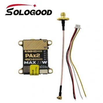 SoloGood 5,8 ГГц 2,5 Вт 40CH 25/400/800/1500/2500мВт регулируемый MMCX VTX передатчик FPV для RC Long Range Racing Drone a8b3675384 фото
