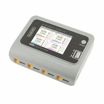 ToolkitRC Q4AC 4x50W 5A 100W 4 порта DC Смарт-зарядное устройство Выгрузчик XT60 для аккумулятора Lipo 1-4S 7654dad334 фото