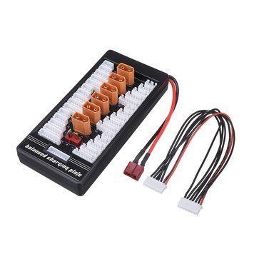2-6S XT60 штекер плата параллельной зарядки Para Board XT60 штекер 4,0 мм Банановый штекер T-штекер вход для зарядного устройства Imax B6 B6AC GD-14754-2 фото