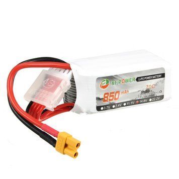 XF Power 14.8V 850mAh 4S 70C Lipo акумулятор XT30 роз'єм GD-11633 фото