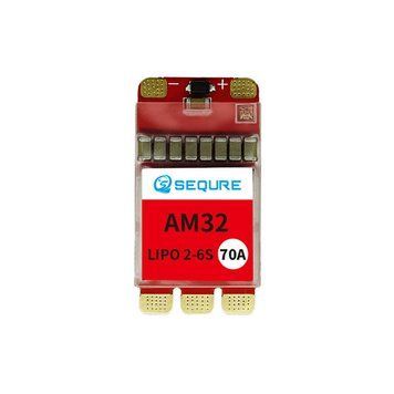 SEQURE 2670 безколекторний ESC 2-6S Lipo Живлення 70A Прошивка AM32 Підтримує частоту ШІМ 128 кГц Підходить для гоночних FPV дронів, багатокорпусних дронів і модельних човнів Climbing Vehicles деталі автомоделей RC GD-14983-1 фото