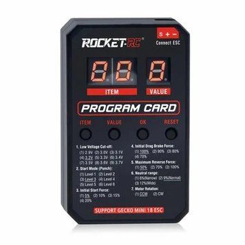 Surpass Hobby ROCKET LED Карта програмування для Rock Crawler Gecko Series MINI 18 30A ESC Безщітковий Водонепроникний Регулятор Швидкості Електронний RC Автомобіль Запчастини fedc9839c7 фото