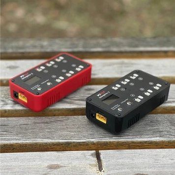 VIFLY WhoopStor 3 40 W 1.3 A * 6 6 портов 1S LiPo Зарядное устройство-разрядник с функцией хранения Светодиодный экран Поддержка 4.2V 4.35V LIHV BT2.0 PH2.0 Плагин 06be9babea фото