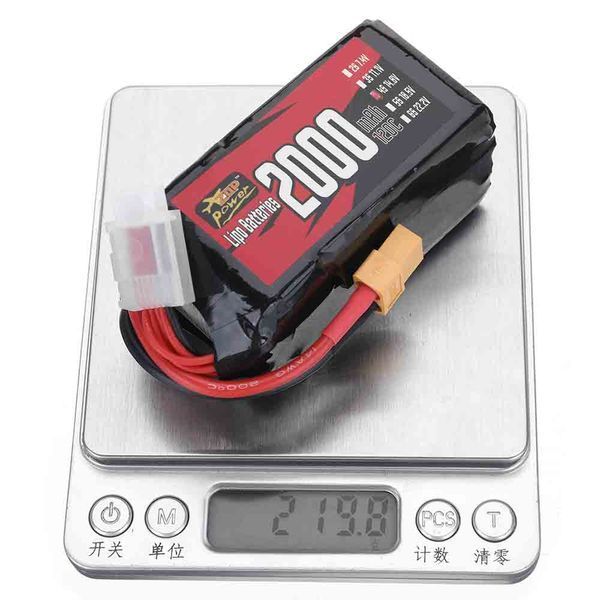 Аккумулятор ZOP Power 14.8V 2000mAh 120C 4S LiPo с разъемом XT60 для дронов RC GD-15264 фото
