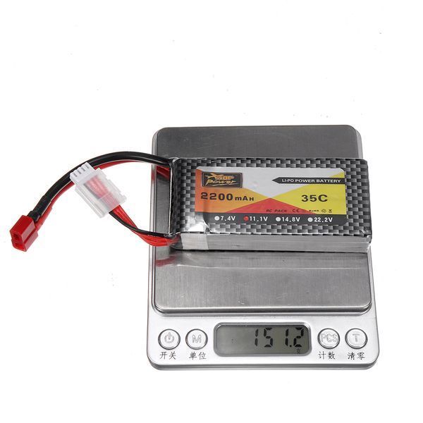 ZOP Power 11.1V 2200mAh 35C 3S Lipo акумулятор T Plug для RC моделей GD-14958 фото