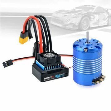 ROCKET 540 Бесщеточный сенсорный мотор 90A ESC Дрифт-гонки для моделей запчастей автомобилей ARRMA 1/10 RC f8af217a3f фото