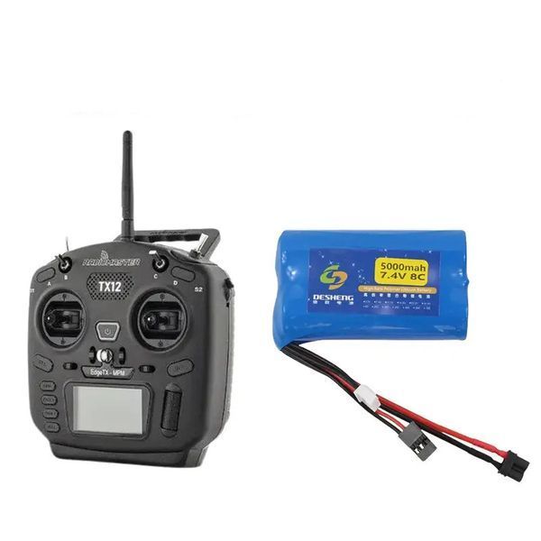 Пульт RadioMaster TX12 MKII ELRS M2 + Акумуляторна батарея на 5000 mAh 7.4V HRBV-000959 фото