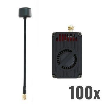 Відеопередавач (VTX) RushFPV 3.3GHz 4W на 16 каналів з відеоантеною (100 шт) ESD-00140 фото
