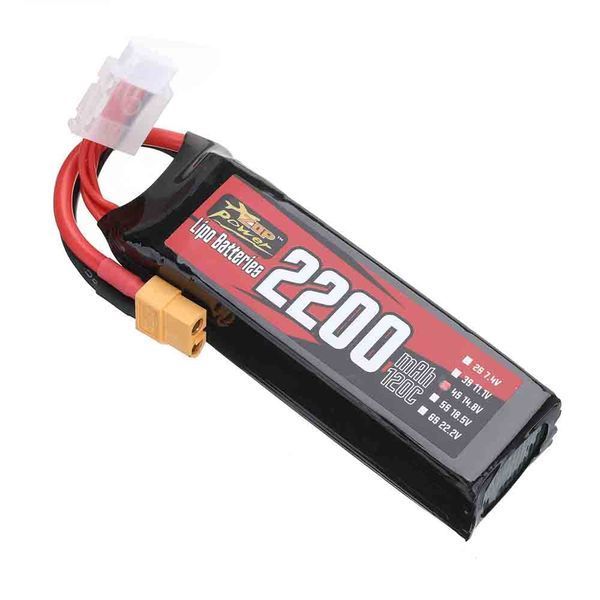 ZOP Питание 14.8В 2200мАч 120C 4S LiPo Батарея XT60 Разъем с адаптером для РК Дрон GD-15259-1 фото