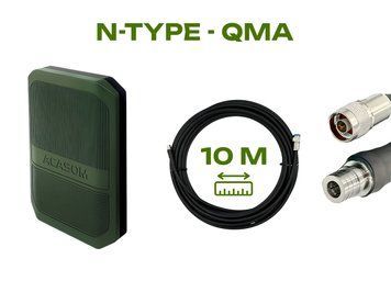 Комплект виносна антена ACASOM ROC-6 + Кабель RG-8 10м N-TYPE - QMA BV-001798 фото