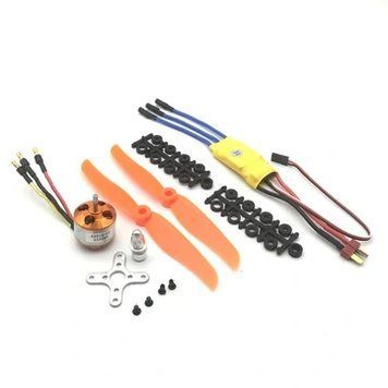 XXD 2212 KV2200 Безколекторний двигун з 30A ESC 6035 Гвинтом комбо живлення для F22 SU27 SU35 F15 RC Літак 8cf9aa966f фото