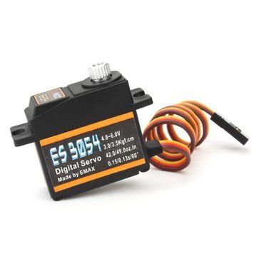 Emax ES3054 17 г 3.5 кг 0.13 сек Металлический шестеренчатый цифровой сервопривод для RC самолета (улучшенная версия ES3154) GD-14592-2 фото
