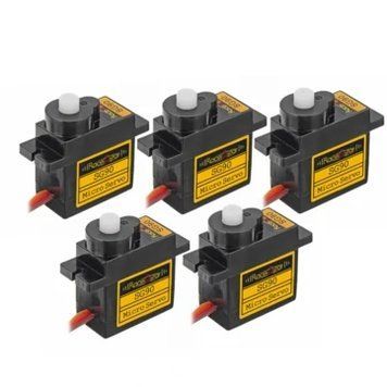 5 шт. Racerstar SG90 9g миниатюрное пластиковое шестеренчатое аналоговое сервопривод для RC вертолета, самолета, робота eb494a4939 фото