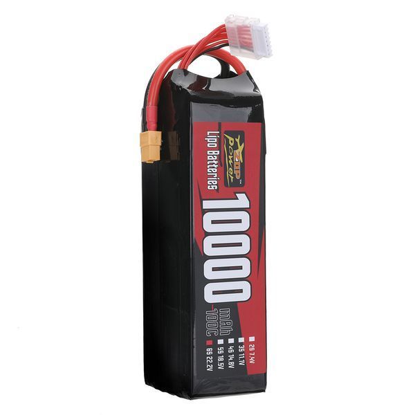 LiPo аккумулятор ZOP Power 22.2V 10000mAh 100C 6S с разъемом XT60 для RC дронов GD-10989-1 фото