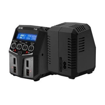 SKYRC T100 ДВОЙНОЙ 5A 2X50W Балансировочное Зарядное Устройство для 2-4S LiPo/LiIon/LiFe/LiHV Аккумулятора b687625dff фото