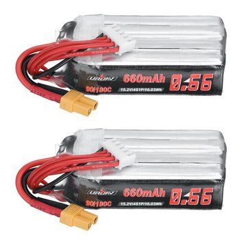 URUAV 15.2V 660mAh 90C 4S LiPo Батарея XT30 роз'єм для GEPRC Cinelog30 V3 FPV гоночного дрона GD-14016-2 фото