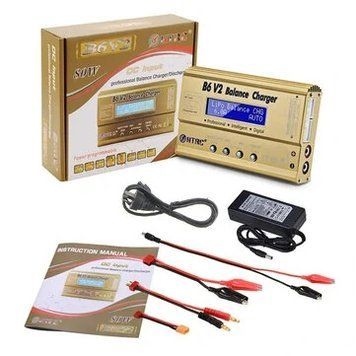 HTRC B6 V2 80W 6A цифровой балансировочный зарядник разрядник для аккумулятора LiPo и аккумулятора LiHV 9233746011 фото