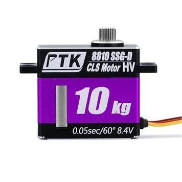 PTK 8810 SSG-D 10KG Высокий крутящий момент Нержавеющий стальной редуктор Бесщеточный цифровой RC сервопривод CNC алюминиевый корпус для RC вертолета турбореактивные самолеты модель RC дрон 2984c56df7 фото