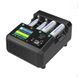 SKYRC NC3000 Pro NiMH NiCd PD/QC AA/AAA Умное зарядное устройство для батарей с 4 слотами,1,77 дюйма,экран LED,управление приложением,разрядка