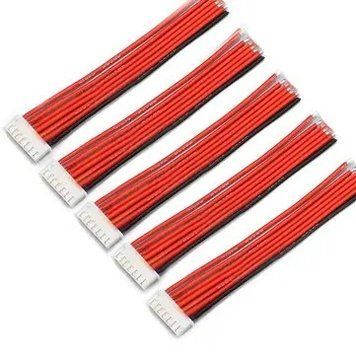 5PCS 6S 7Pin 2.54XH 30cm Lipo Зарядное устройство для аккумулятора кабель-удлинитель сбалансированного провода из силикона 5735d2a6e7 фото