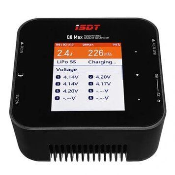 ISDT Q8 Max BattGo 1000W 30A высокомощный балансировщик и разрядное устройство для аккумуляторов 1-8S Lipo 0c712f674e фото