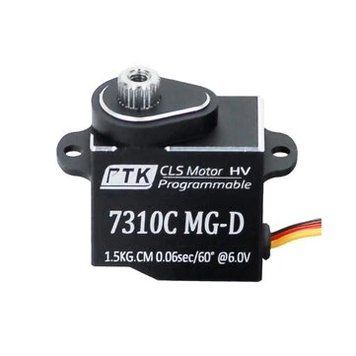 Сервопривод PTK 7310C MG-D 1.5 кг из нержавеющей стали для радиоуправляемых вертолетов, самолетов, дронов и моделей 3dc1a28e77 фото