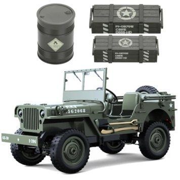 JJRC C8815 1/10 Внедорожник Военной Пробы Willys Запчасти Масляный Бочонок Малый Большой Коробка Картриджи Модели Автомобилей Запасные Украшения DIY Аксессуары bc5763318b фото