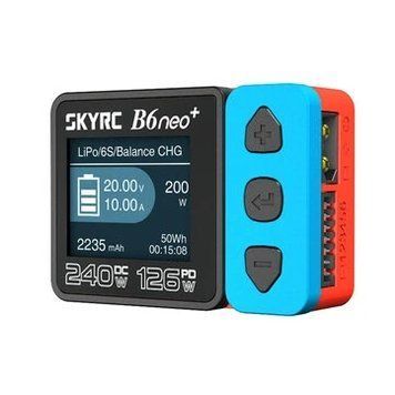 SkyRC B6neo+ DC 240W 10A PD 126W Многофункциональное смарт-зарядное устройство для радиоуправляемых самолетов Зарядка 1-6 ячеек LiPo/LiFe/LiIon/LiHV 2-15 ячеек NiMH/NiCd 3S/6S/12S свинцово-кислотных аккумуляторов d486f6be01 фото