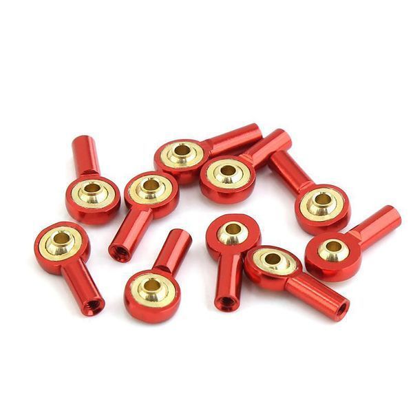 10PCS M2 шарнірна металева універсальна шарнірна головна ланка затискача шарнірного рульового тягового штока міні сполучні стрижні для RC-човнів (Срібний) GD-10795-2 фото