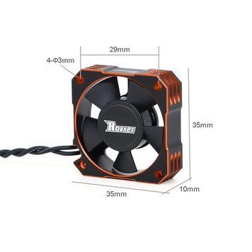Surpass Hobby Rocket V2 21000Rpm металлический вентилятор охлаждения запчасти для RC автомобиля 35*35*10мм GD-14756-3 фото