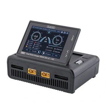 ToolkitRC M8D 800W 2*30A Двоканальний зарядний пристрій DC із сенсорним екраном для розрядки 1-8S Lipo LiHV LiFe Lion акумуляторів f7b62fd33a фото