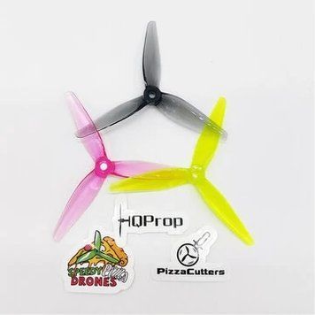 2 пари HQProp PizzaCutters 5037 5.0x3.7 5-дюймових трилопатевих пропелерів з полікарбонату для гоночних FPV-дронів ebbc71072e фото
