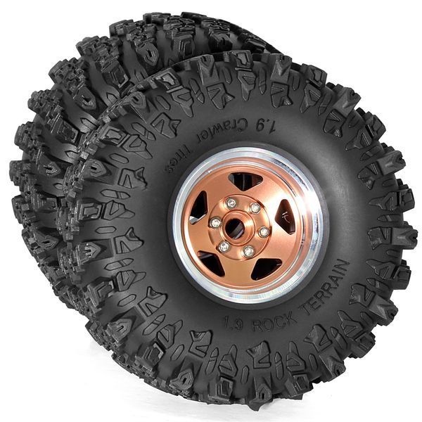 4PCS обновленные 1,9 дюйма шины алюминиевые обода для 1/10 Axial SCX10 III Yikong YK4107 RGT рок-краулер подъемный грузовик RC автомобиль модели запасные части R226 GD-12024-1 фото