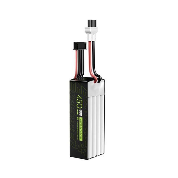 Батарея Flywoo Explилиer 15.2V 450mAh 4S 80C LiHV с разъемом XT30 для RC дронов GD-13654-2 фото