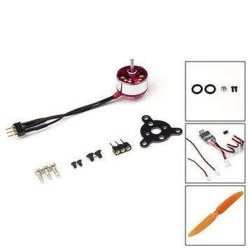 AEORC RC Power Combo MM1104 1104 KV3700 3700KV Безщітковий Мотор +1S/2S 5A ESC+5030 Пропелер для RC Літак Фіксованого Крила e562163778 фото