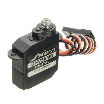 JX Servo DHV56MG 5.6г DS Digital Coreless MG металлическая шестерня HV Сервопривод 1.2кг 0.10сек для RC-самолета GD-10891-5 фото
