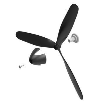 Оригінальна запчастина Eachine BF109 400 мм міні-радіокерованого літака: гвинт, приймач, шасі, коробка передач, фюзеляж, головне крило, стрижень GD-14262-1 фото