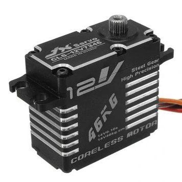 JX CLS-12V7346 46KG 12V 180 градусів HV високоточна сталева центральна без'ядерна роботизована сервопривід для RC робота 96642d92f4 фото