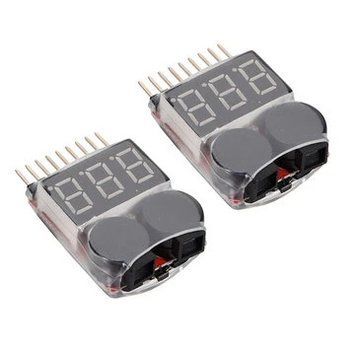 2 x 2 в 1 тестер низької напруги акумулятора Lipo 1S-8S із сигналізацією зумеру a48c7a1e4b фото