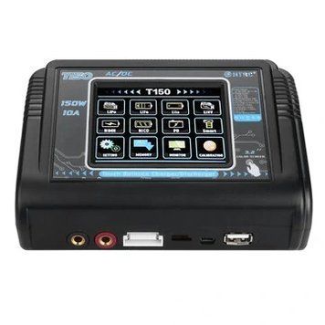 HTRC T150 AC/DC 150 Вт 10A Тач балансний розумний зарядник-розрядник для акумулятора LiPo LiHV LiFe Lilon NiCd NiMh Pb 1d01d7a3be фото
