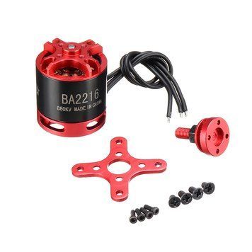 Racerstar BA2216 880KV/1100KV/1250KV/1400KV/1800KV Бесколлекторный двигатель 2-4S для RC самолета и FPV гоночного дрона GD-14706-5 фото