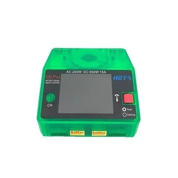 HOTA D6 Pro AC 200W DC 650W 15A*2 Двухканальное прозрачное Зарядное устройство Lipo с беспроводной зарядкой для батареи NiZn/Nicd/NiMH 1df277cc13 фото