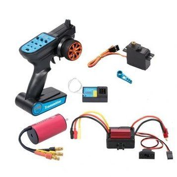 Wltoys A959 A979 A959-B 1/18 RC автомобіль оновлений безщітковий 2435 мотор 35A ESC 21G сервопривід TX RX комбо набір запчастин 92e9431ef9 фото