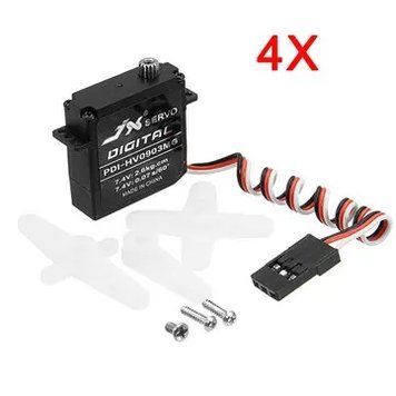 4X JX Серво PDI-HV0903MG 9.4г Высокий Крутящий Момент Цифровое Стандартное Серво Для RC Модели 46cdb7f2a9 фото