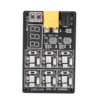 6 В 1 1S Lipo LiHV XT60 12V 3A Зарядний пристрій для акумулятора на платі Ph1.25/2.0/JST для RC квадрокоптера FPV гонки дрон 3d49433c11 фото