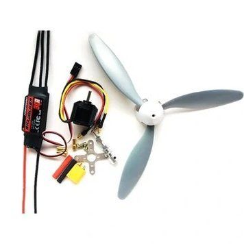 Hobbywing Skywalker 30A V2 ЕСМ+1400KV 2212 мотор+3 лопаті 8060 гвинт комбінована потужність набір для радіокерованого літака DIY d47d07475f фото