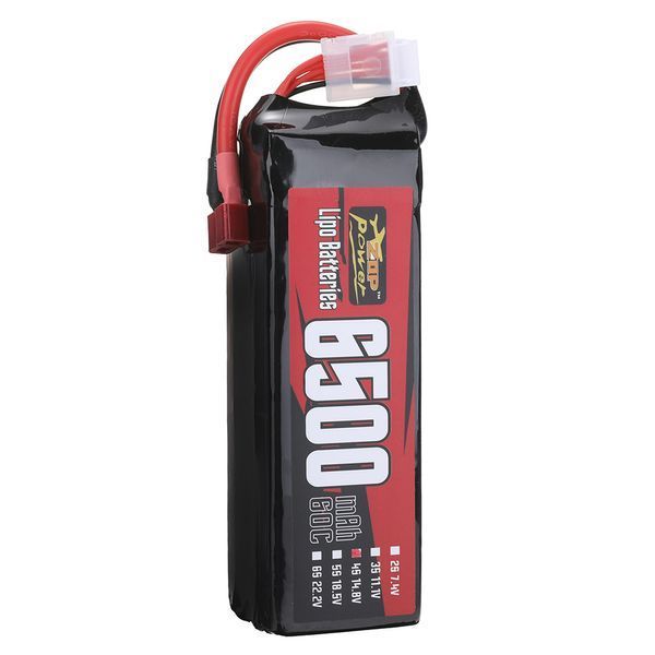 Батарея ZOP Power 14.8V 6500mAh 60C 4S LiPo T Plug для радиоуправляемой машины dae578f3ed фото